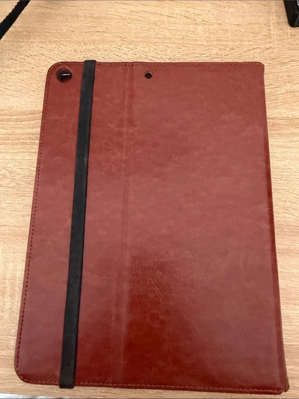 Brown Leather Look Tablet Folio Case